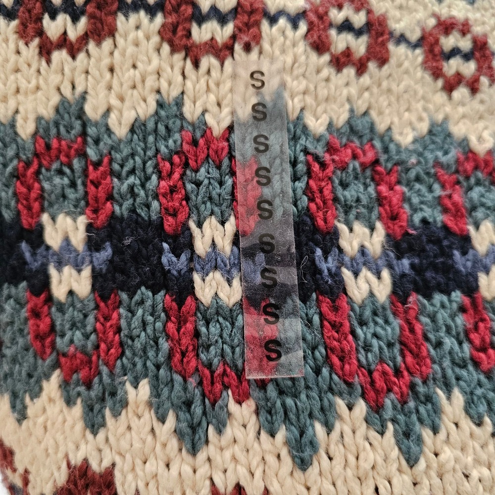 NWOT VTG EDDIE BAUER Women's Fair Isle Oversized Mock Neck Pullover Sweater Sz S - Picture 6 of 14